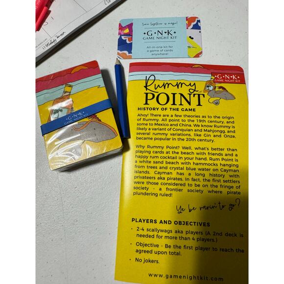 GNK Game Night Kit Rummy Point Pouch NIP - Picture 2 of 3